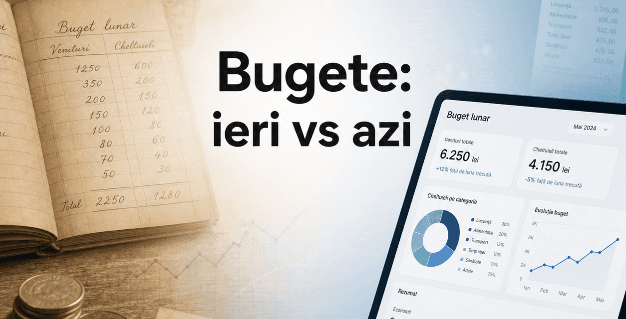 Bugetele de ieri și bugetele de astăzi: ce s-a schimbat