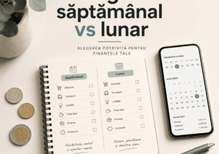 Bugetul săptămânal versus bugetul lunar