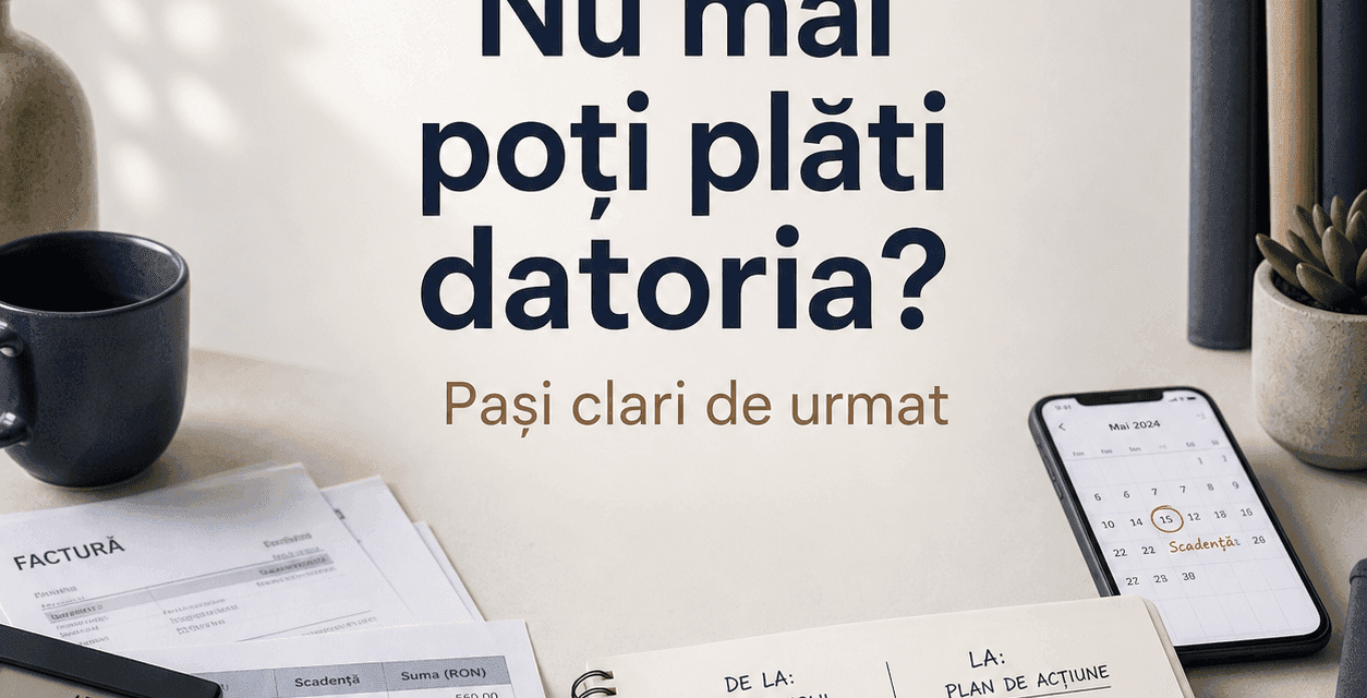 Ce să faci când nu mai poți plăti o datorie