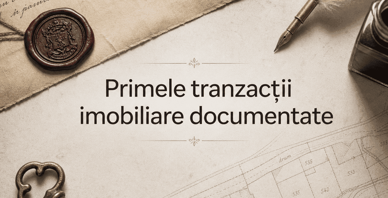 Cum au apărut primele tranzacții imobiliare documentate