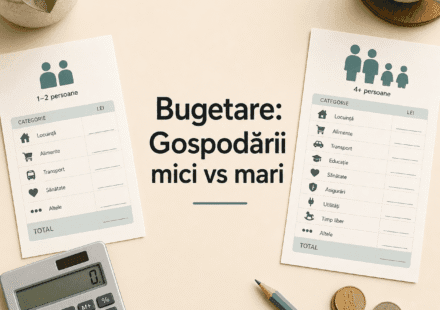 Cum diferă bugetarea gospodăriilor mici și mari