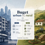Cum diferă structura bugetului între mediul urban și rural