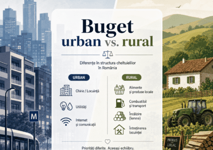 Cum diferă structura bugetului între mediul urban și rural