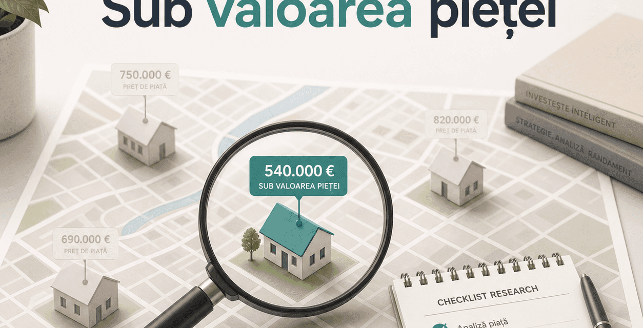 Cum găsești proprietăți sub valoarea pieței
