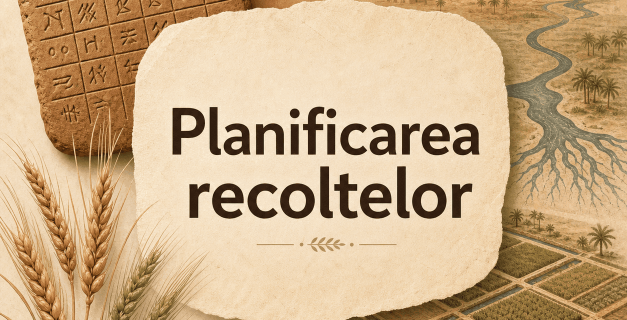 Cum planificau recoltele primele civilizații agricole