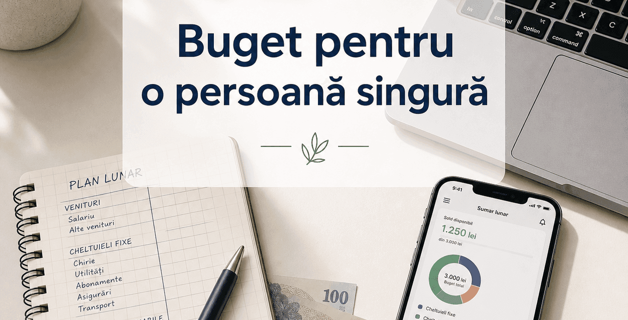 Cum să faci un buget pentru o persoană singură