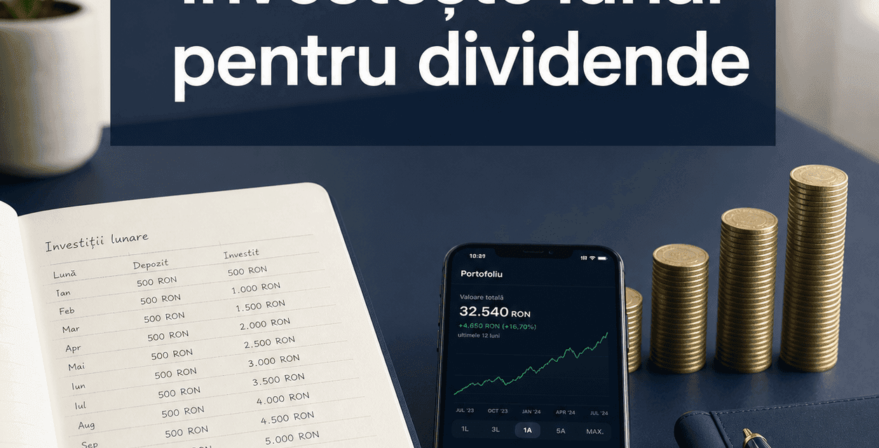 Cum să investești lunar pentru venituri din dividende