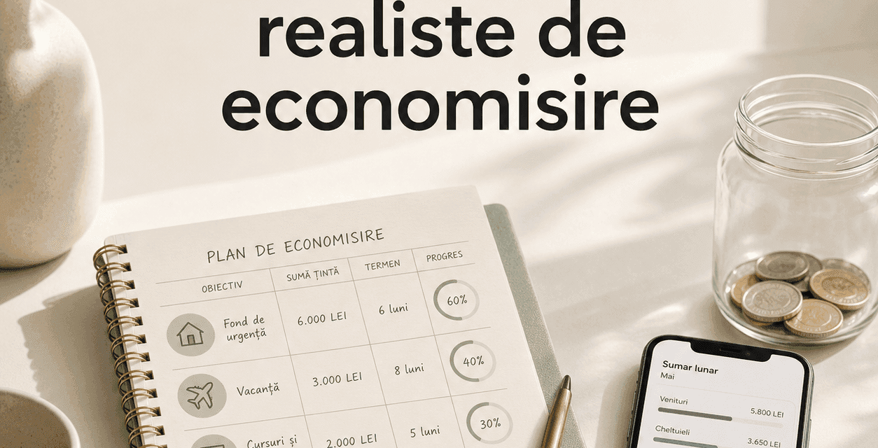 Cum să stabilești obiective realiste de economisire