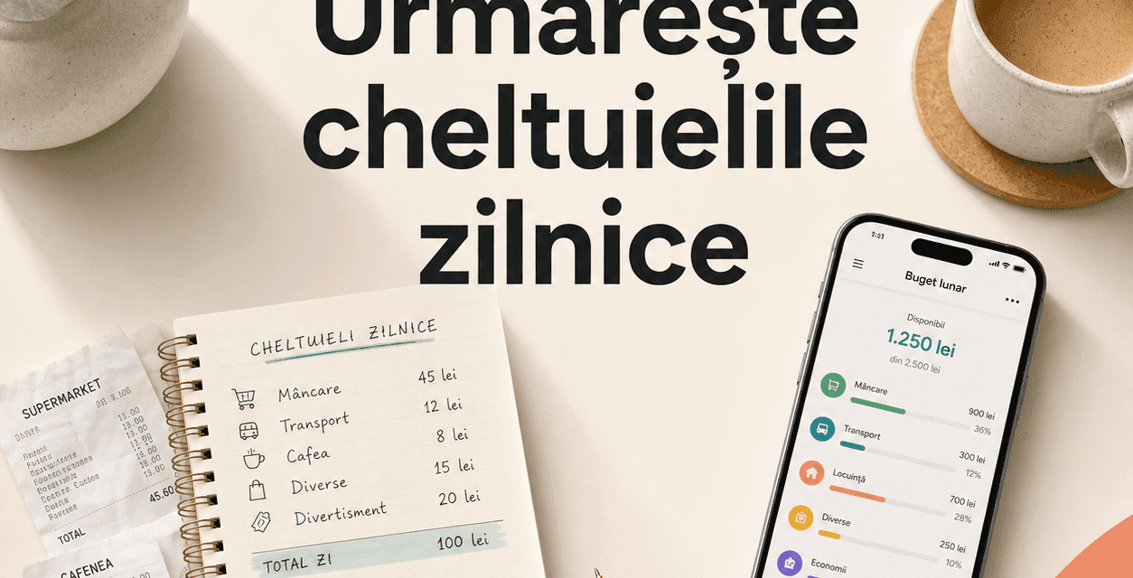 Cum să urmărești cheltuielile zilnice într-un buget