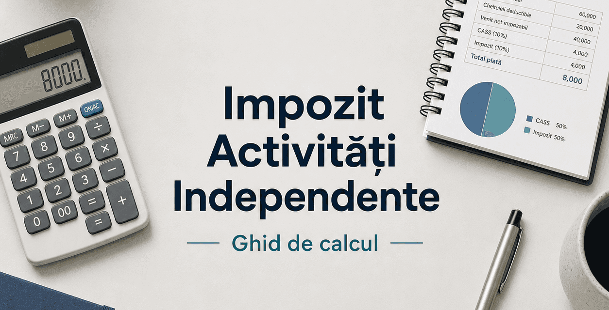 Cum se calculează impozitul pentru activități independente