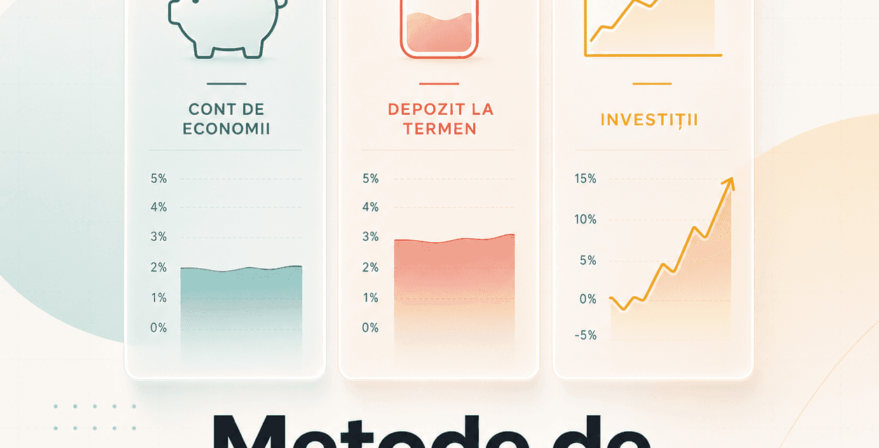Cum se compară diferitele metode de economisire