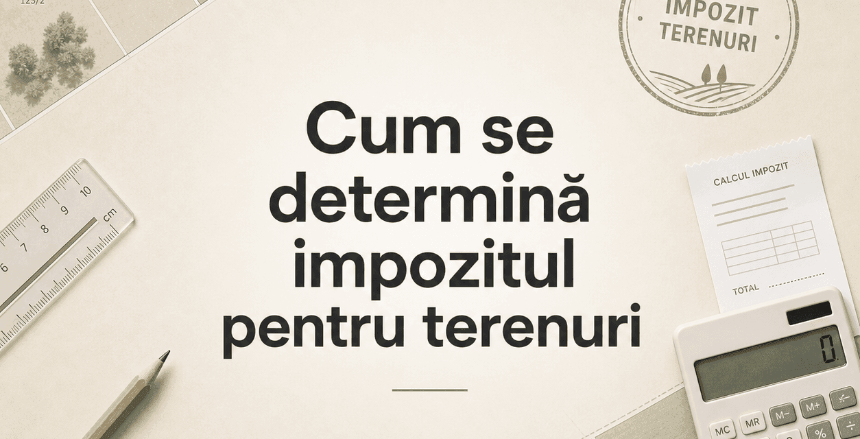 Cum se determină impozitul pentru terenuri
