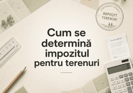 Cum se determină impozitul pentru terenuri