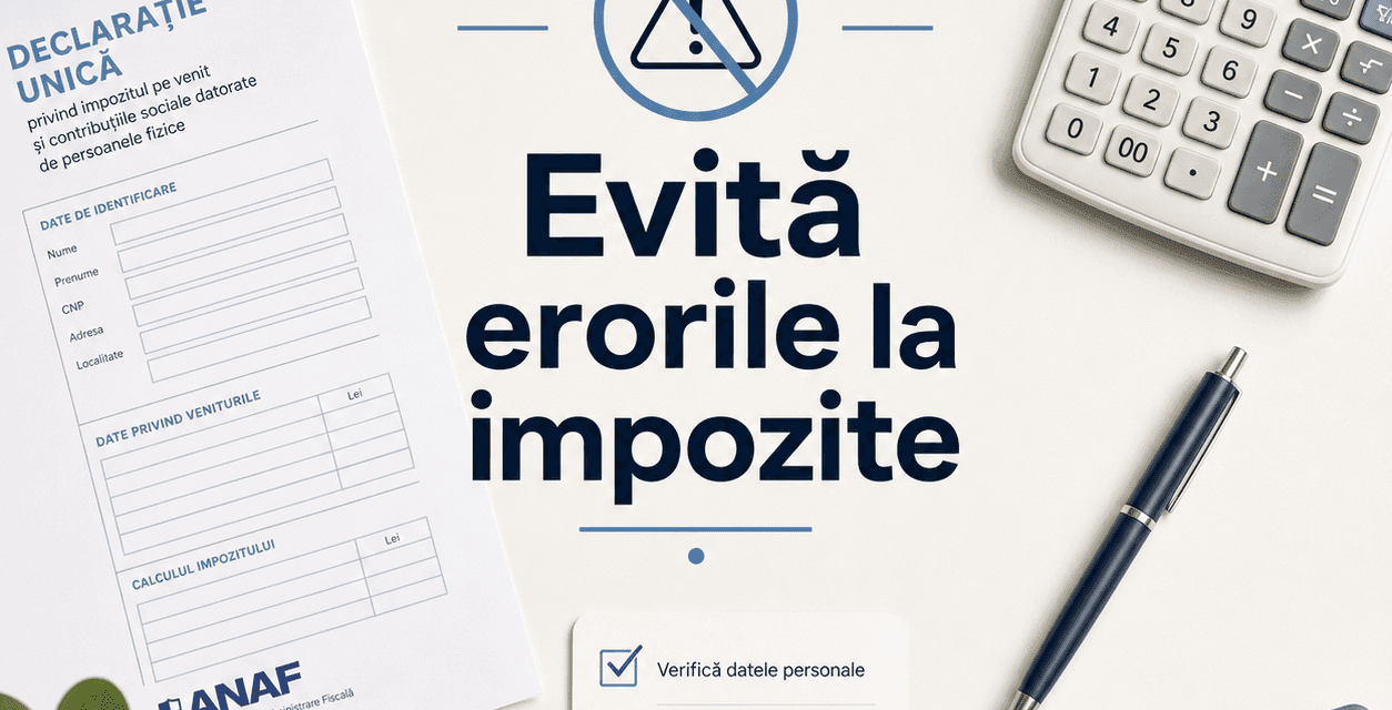Cum se evită erorile la declararea impozitelor