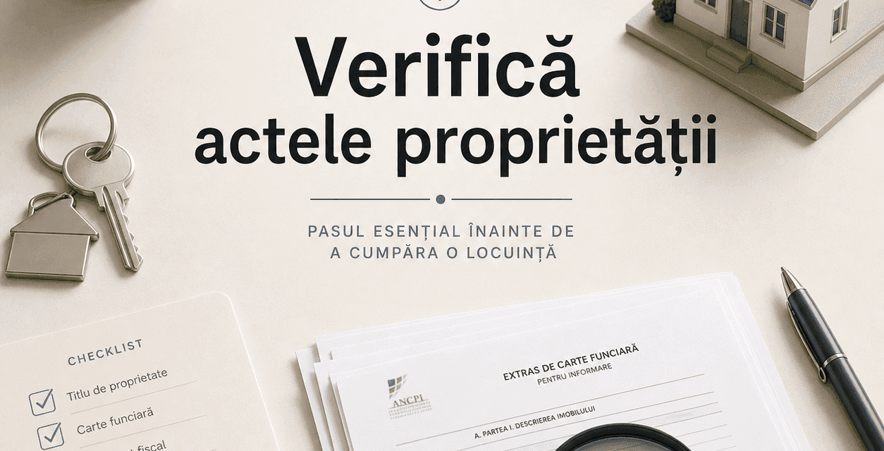 Cum verifici actele unei proprietăți înainte de cumpărare