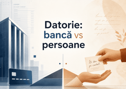 Datoria față de bancă versus datoria față de persoane fizice
