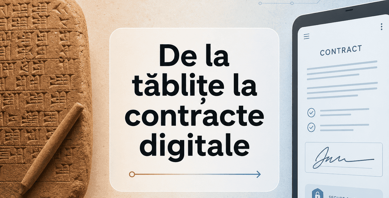 De la datorii scrise pe tăblițe la contracte digitale