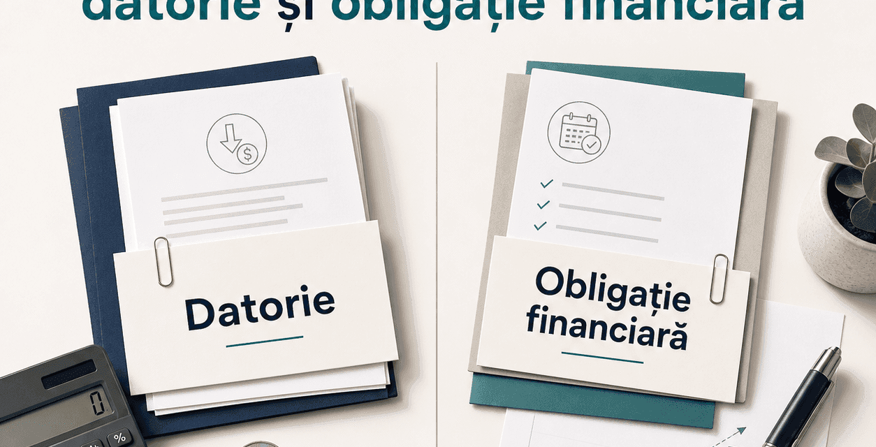 Diferența dintre datorie și obligație financiară