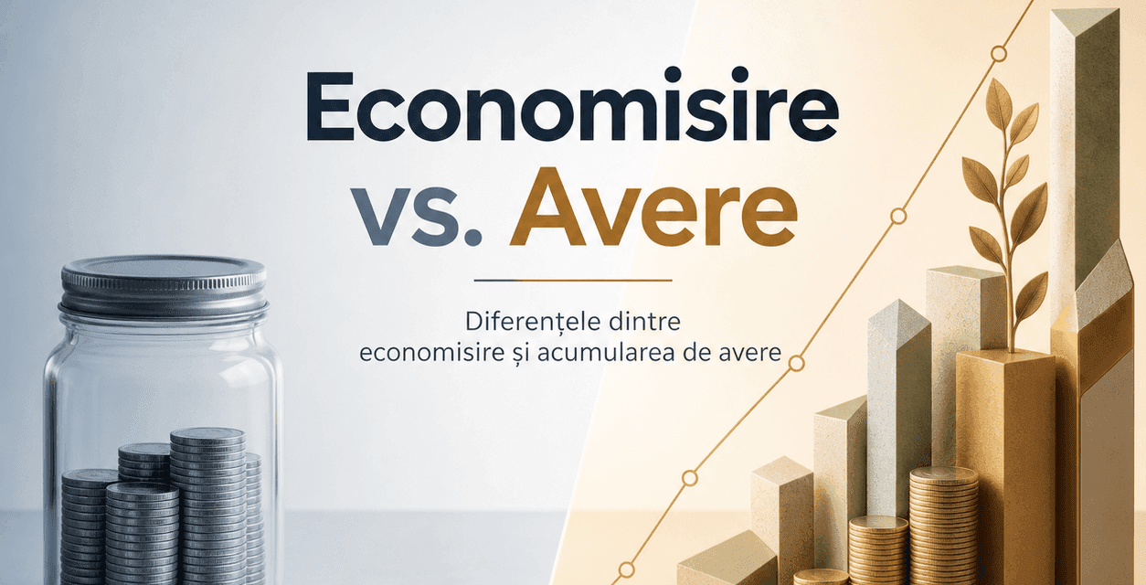 Diferențele dintre economisire și acumularea de avere