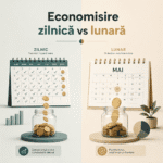 Diferențele dintre economisirea zilnică și cea lunară