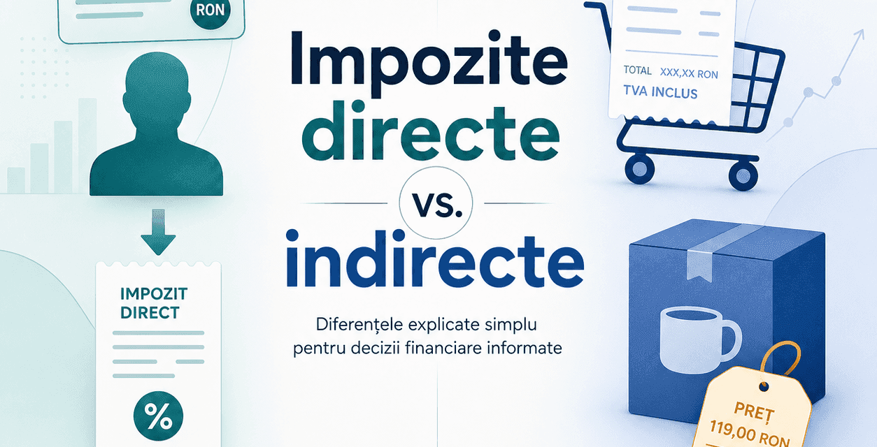 Diferențele dintre impozitele directe și indirecte