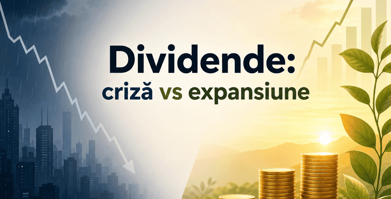 Dividendele în perioade de criză versus perioade de expansiune