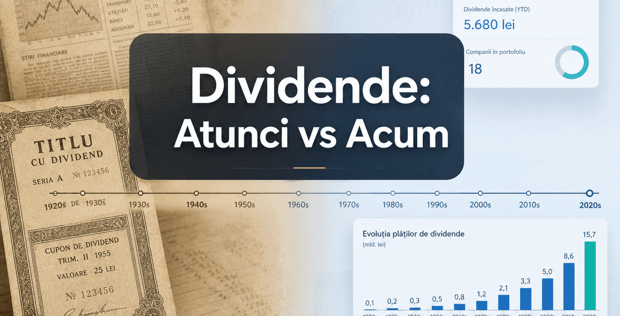 Dividendele în secolul trecut comparativ cu prezentul
