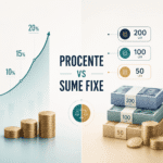 Economisirea bazată pe procente versus sume fixe