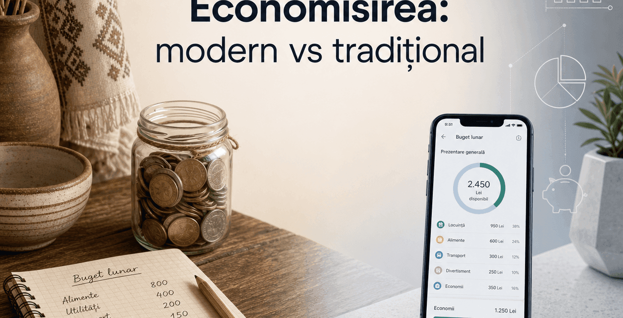 Economisirea în gospodăriile moderne versus cele tradiționale