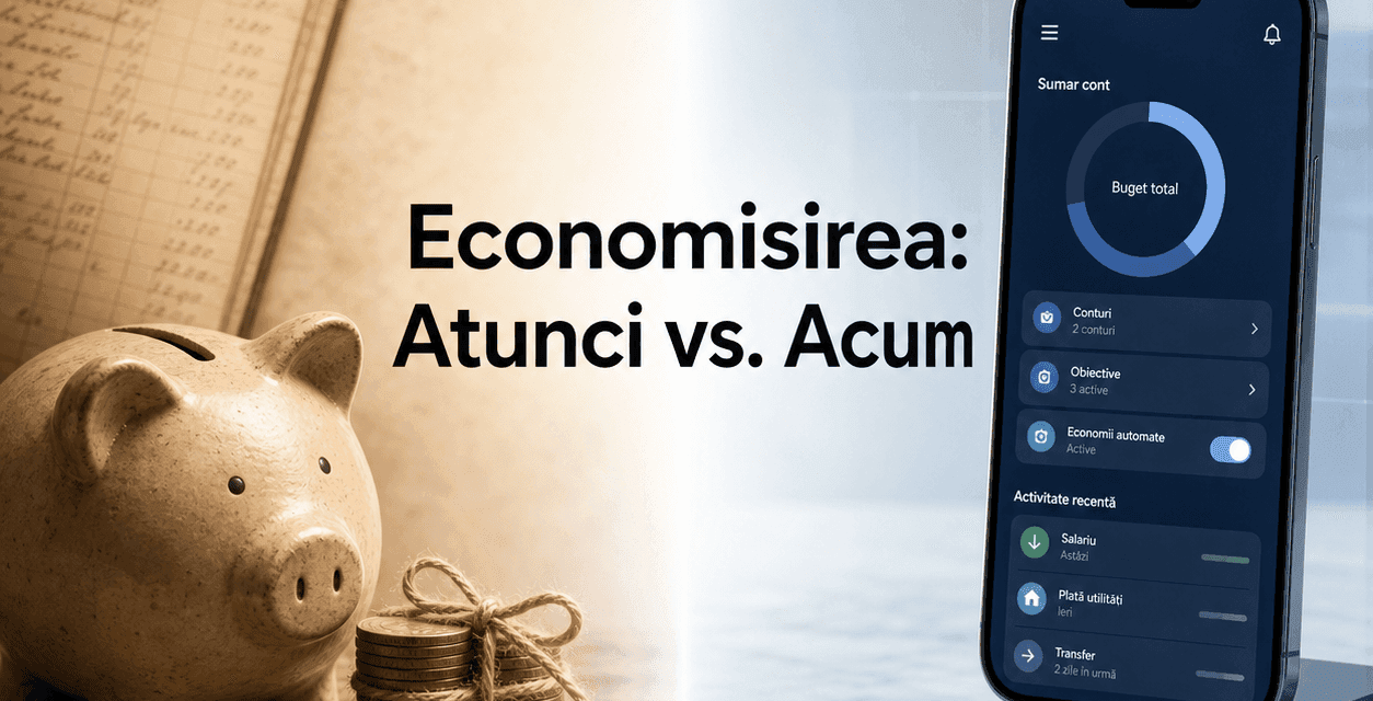 Economisirea înainte și după apariția serviciilor bancare moderne