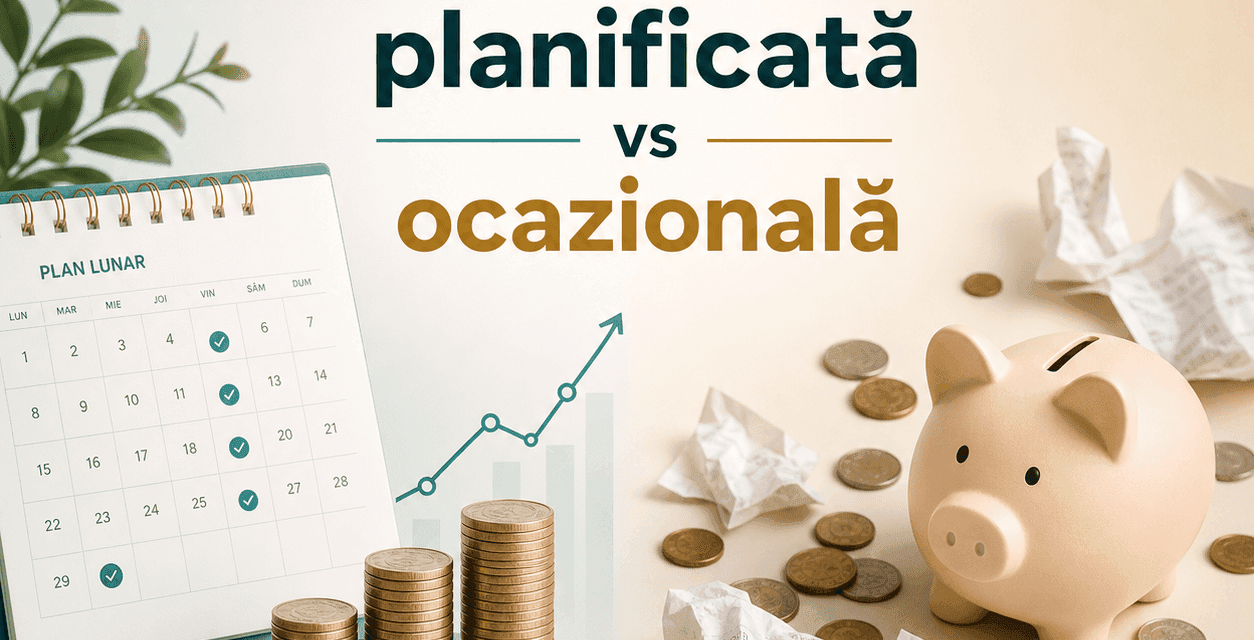Economisirea planificată versus economisirea ocazională