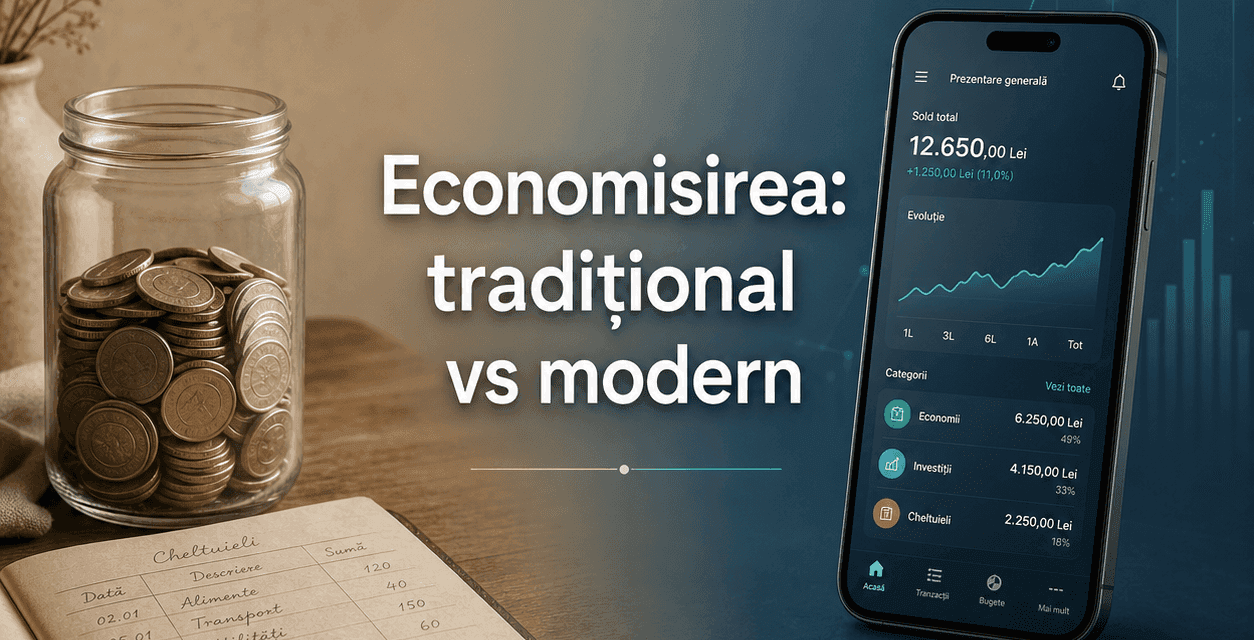 Economisirea tradițională versus economisirea modernă