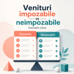Exemple de venituri impozabile și neimpozabile