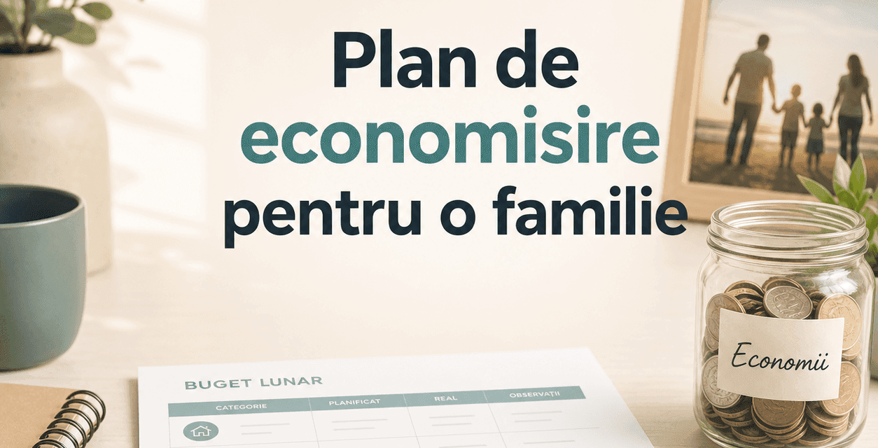Exemplu practic de plan de economisire pentru o familie Exemplu practic de plan de economisire pentru o familie
