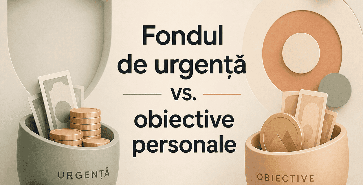 Fondul de urgență versus fondul pentru obiective personale Fondul de urgență versus fondul pentru obiective personale