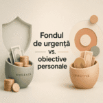 Fondul de urgență versus fondul pentru obiective personale