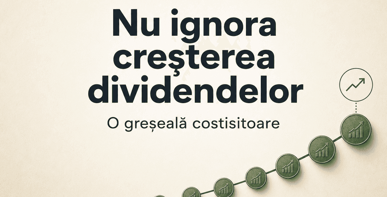 Greșeala de a ignora creșterea dividendelor