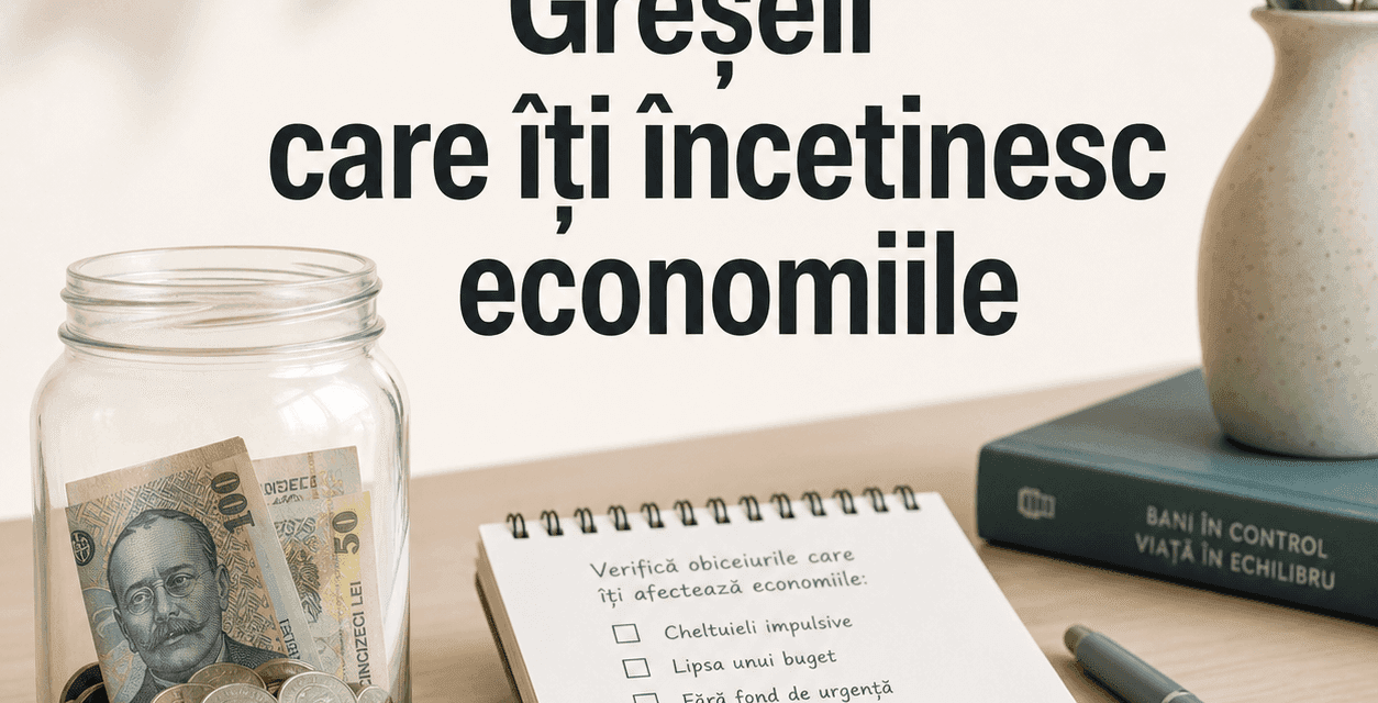 Greșeli care îți încetinesc acumularea economiilor