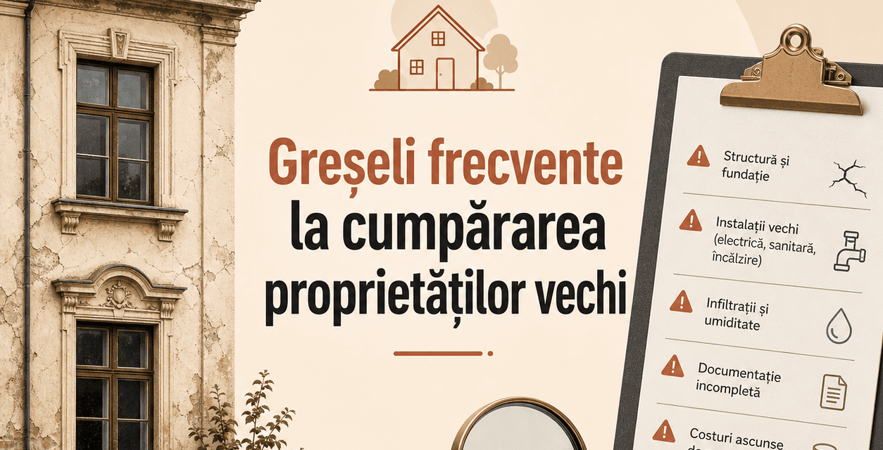Greșeli frecvente la cumpărarea proprietăților vechi