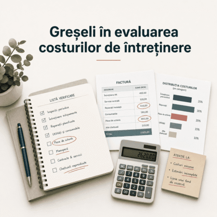 Greșeli în evaluarea costurilor de întreținere