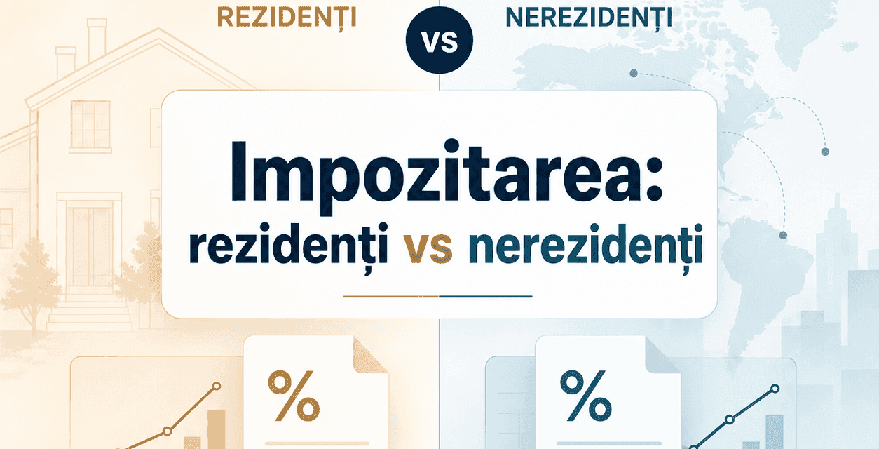 Impozitarea rezidenților comparată cu cea a nerezidenților