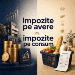 Impozitele pe avere comparate cu impozitele pe consum