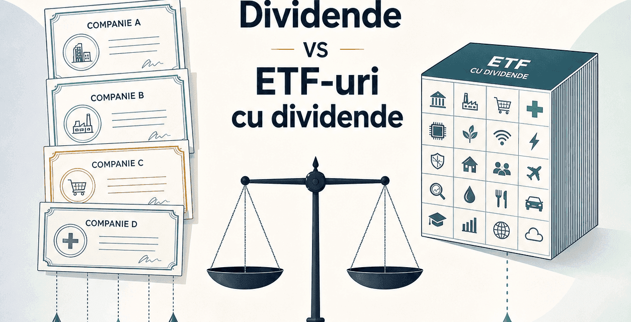 Investițiile în dividende versus ETF-urile cu dividende