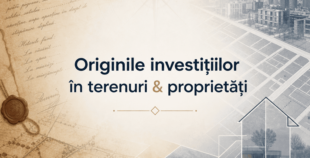 Originile investițiilor în terenuri și proprietăți