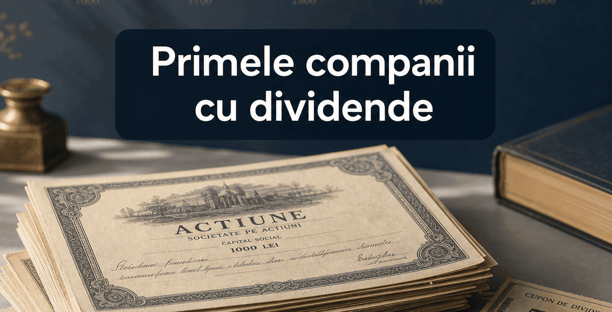 Primele companii care au distribuit dividende acționarilor