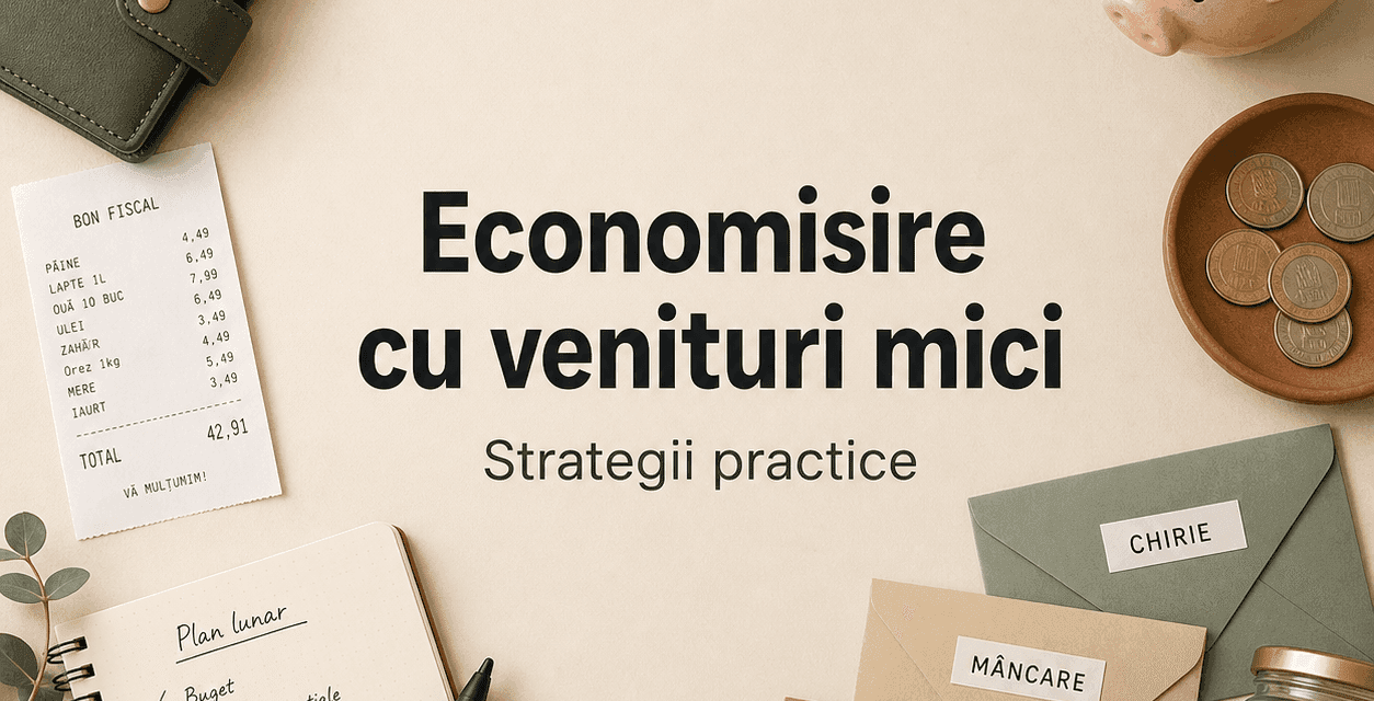 Strategii de economisire pentru persoanele cu venituri mici